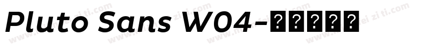 Pluto Sans W04字体转换